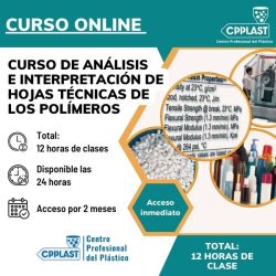 Curso Online GRABADO de "Análisis e Interpretación de Hojas Técnicas de los Polímeros"